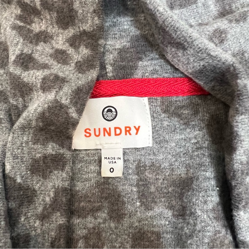 Sundry Leopard Print Open Cardigan - image 7